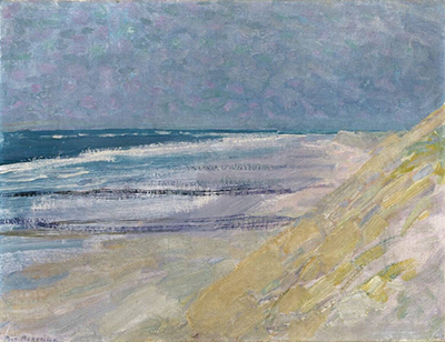 Beach with Three or Four Piers at Domburg Piet Mondrian